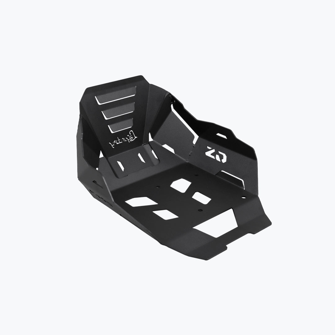 BMW F450 GS Bash Plate Black - rear angle