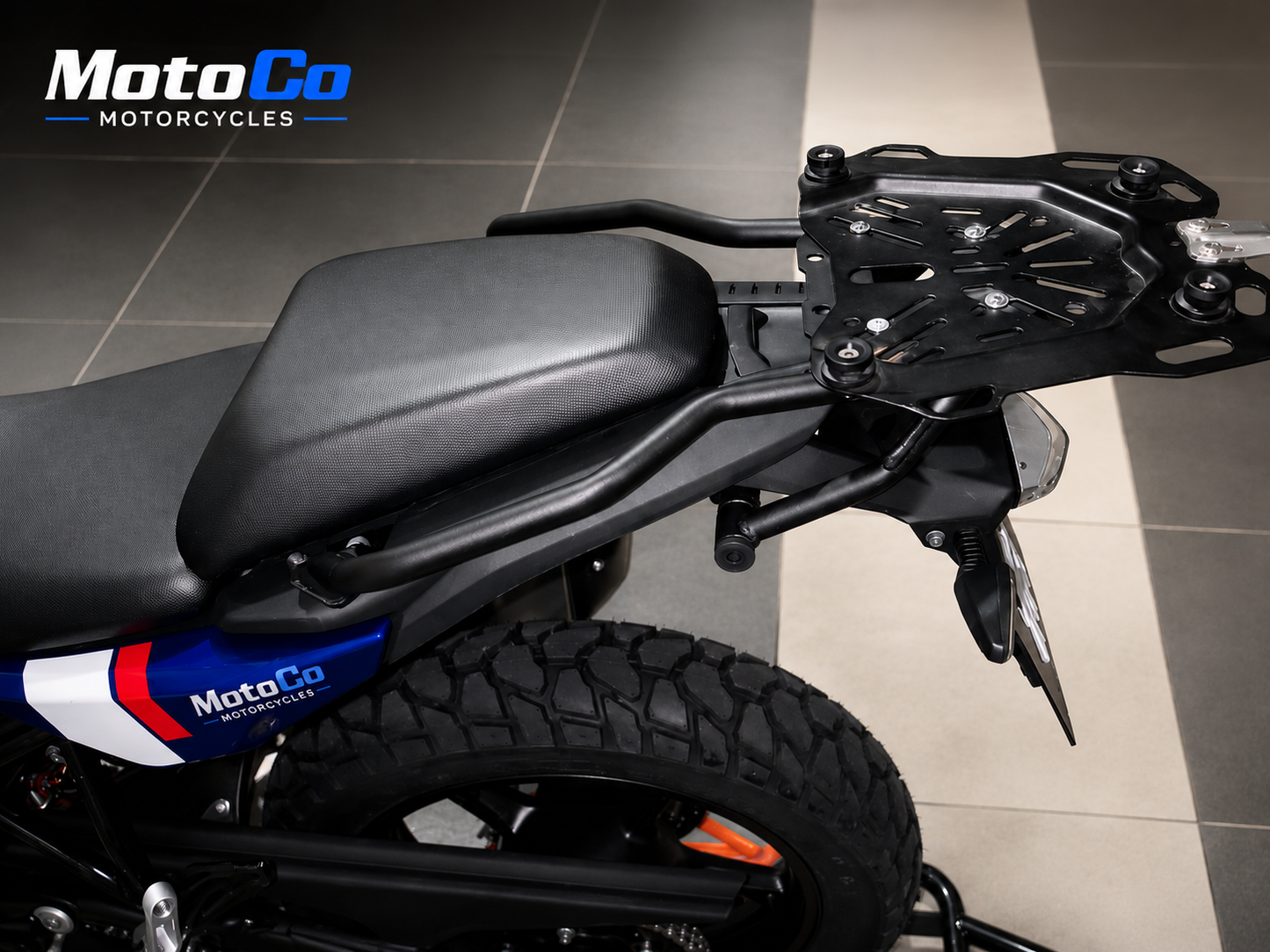 BMW F450 GS Luggage Carrier Black - Rear Rack