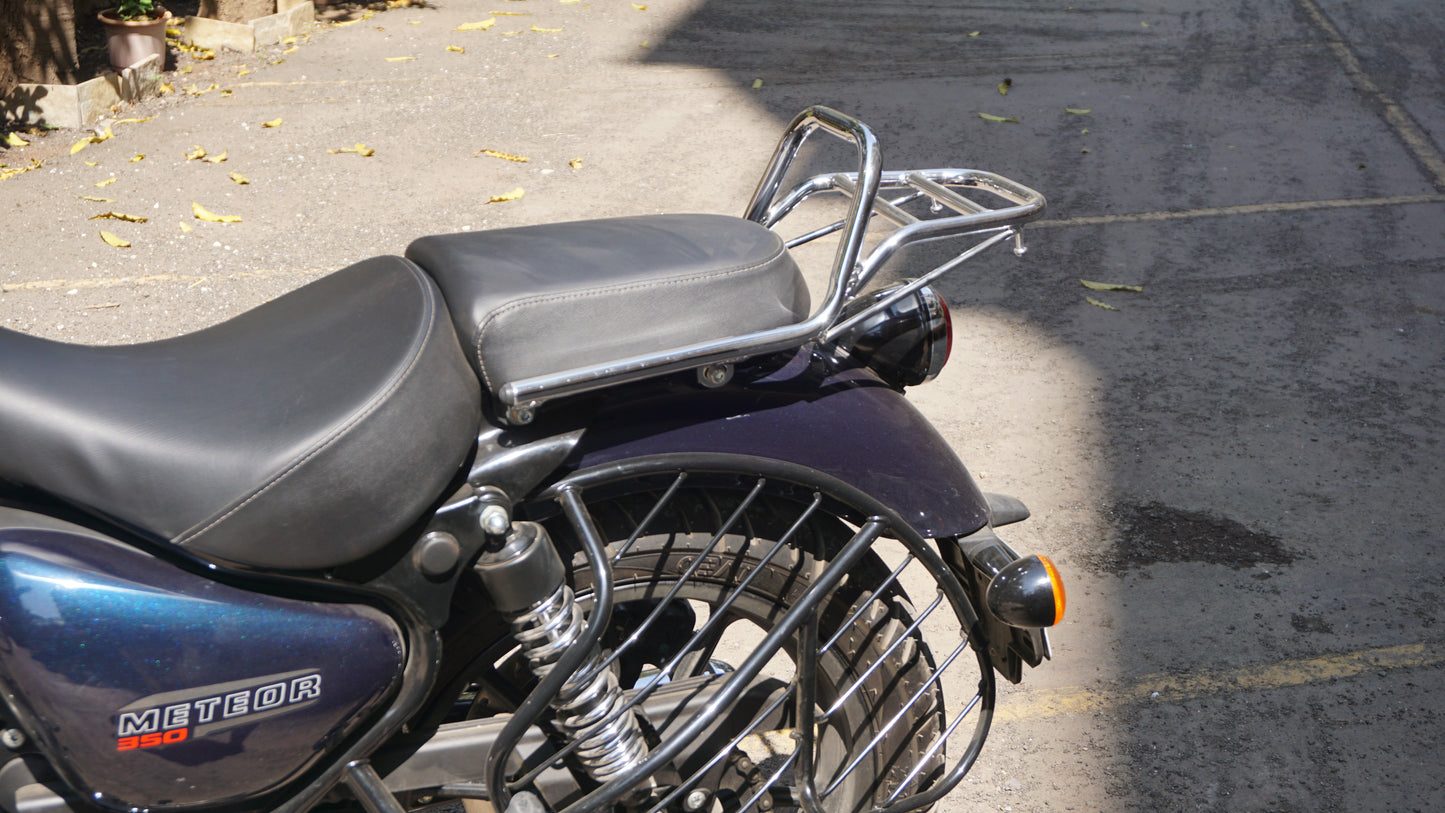 Chrome Rear Carrier For Meteor 350