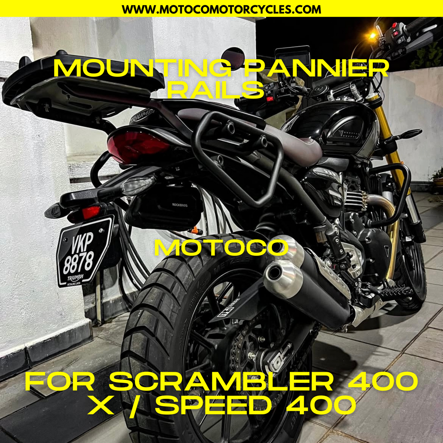 Mounting Rails For Triumph Speed 400 & Scrambler 400 X