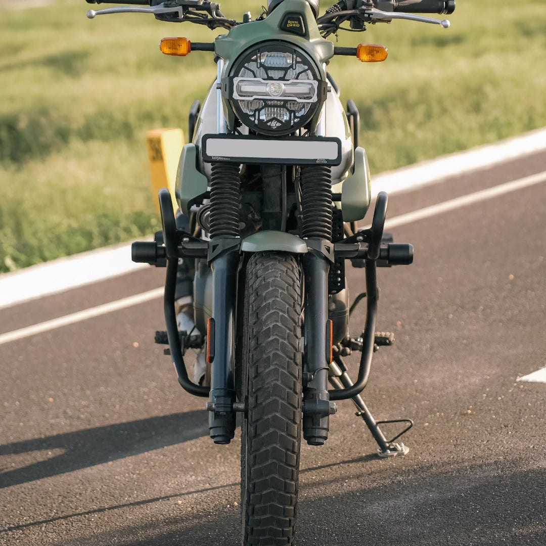 Royal Enfield Scram 440 Crash Guard with Frame Sliders - Black