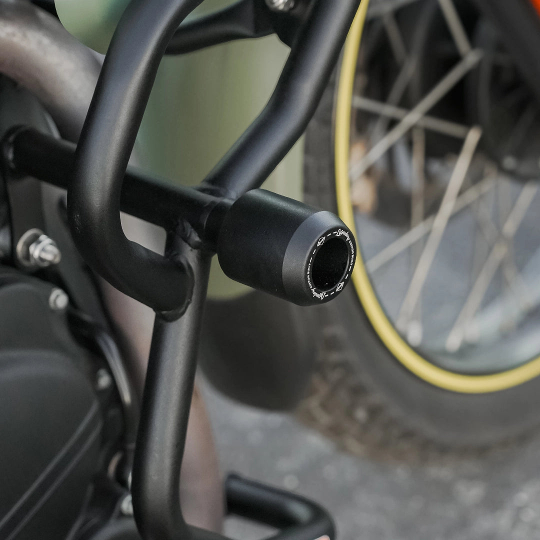 Royal Enfield Scram 440 Crash Guard with Frame Sliders - Black