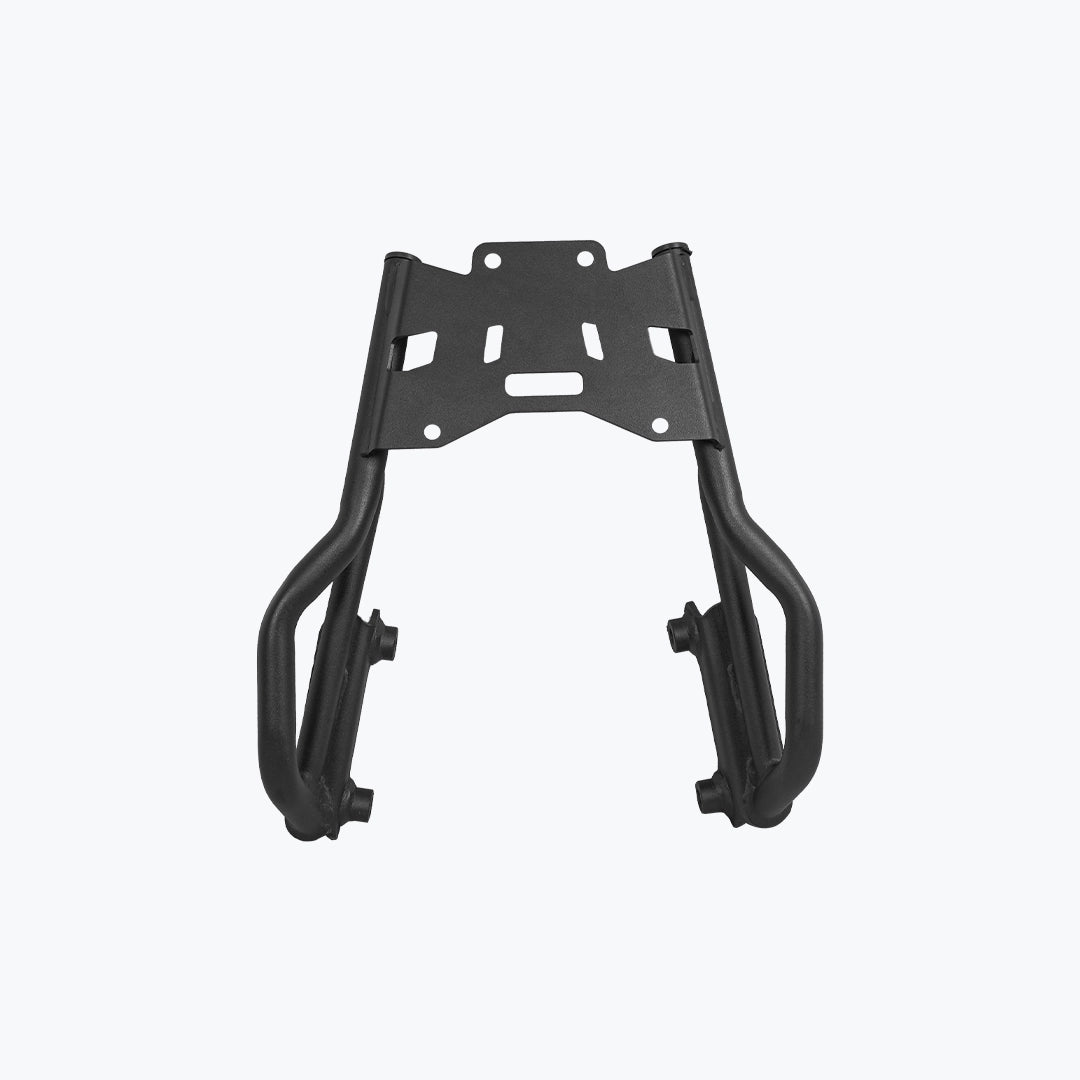 Triumph Tracker 400 rear luggage carrier detail - MotoCo Motorcycles