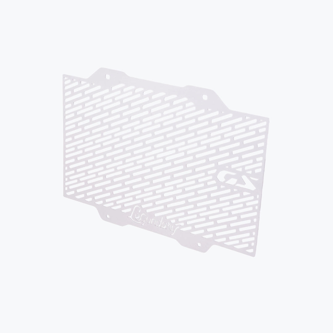 BMW F450 GS Radiator Grill Silver - side profile