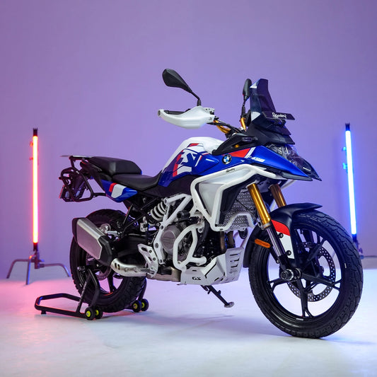 BMW F450 GS Crash Guard White - close-up detail