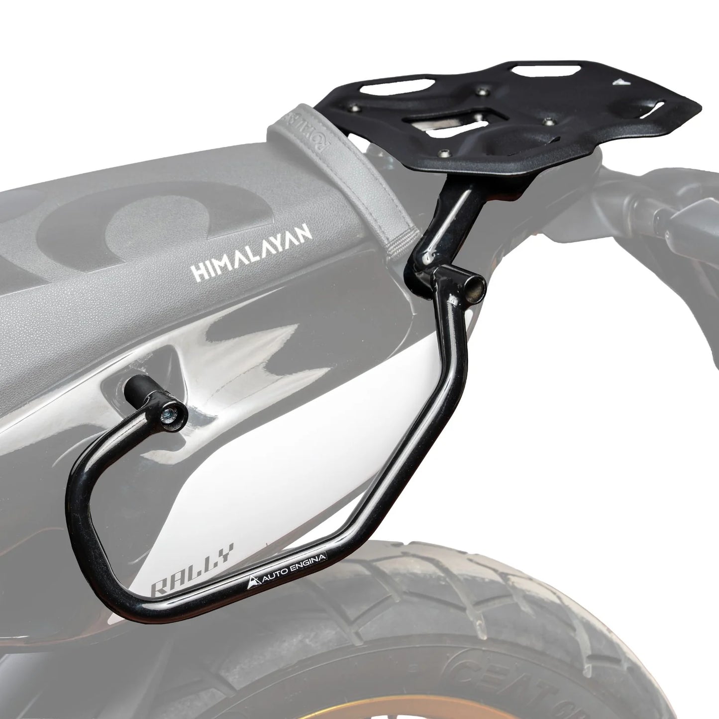Rally Saddle Stay with Top Rack for Royal Enfield Himalayan 450 – Black