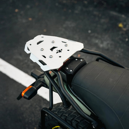 Royal Enfield Scram 440 Rear Luggage Carrier - Silver & Black