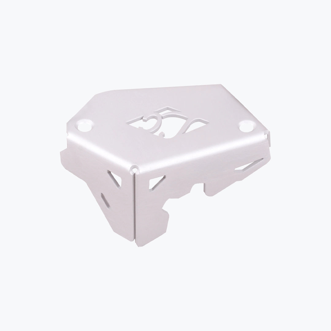 BMW F450 GS Front Oil Cap Silver - side profile