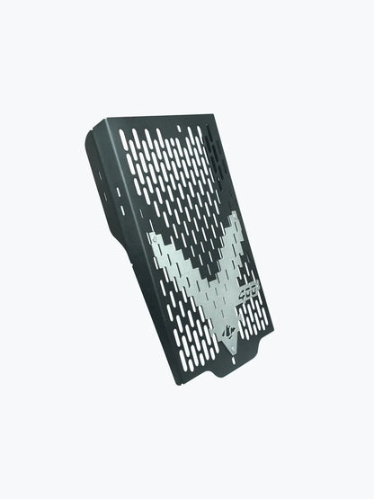 Triumph Tracker 400 radiator guard black fitted - MotoCo Motorcycles