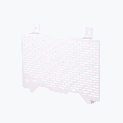 Honda Transalp 750 radiator grille angle view silver