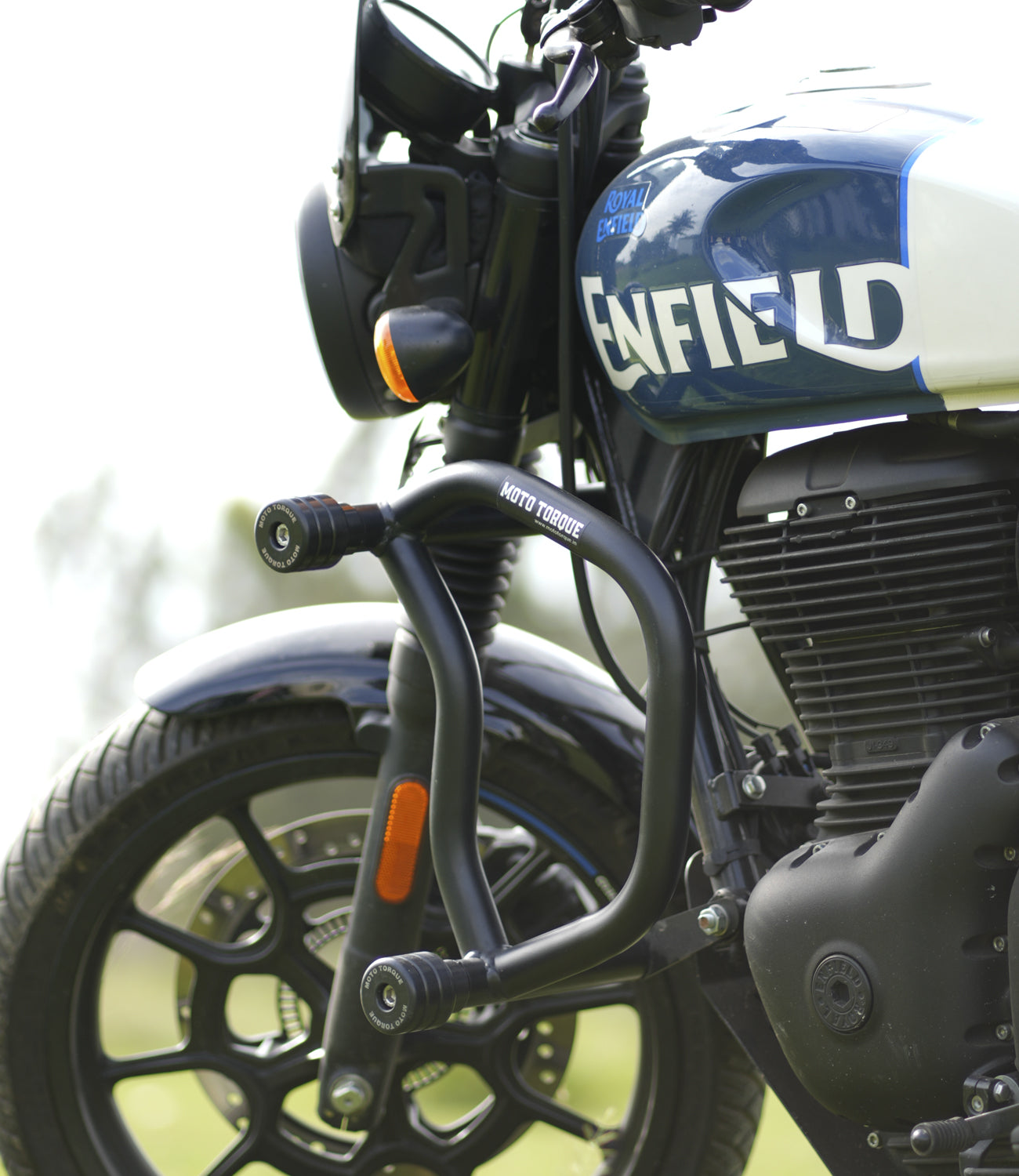 Royal Enfield Hunter 350 Crash Guard with Slider