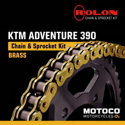Brass Chain Sprocket Kit For KTM Adventure 390 / 250 ( 2020-2024 )