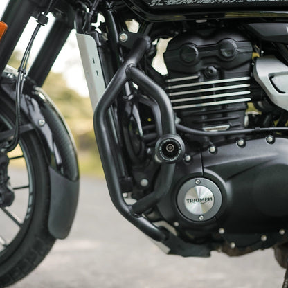 Triumph Tracker 400 engine crash guard black - MotoCo Motorcycles