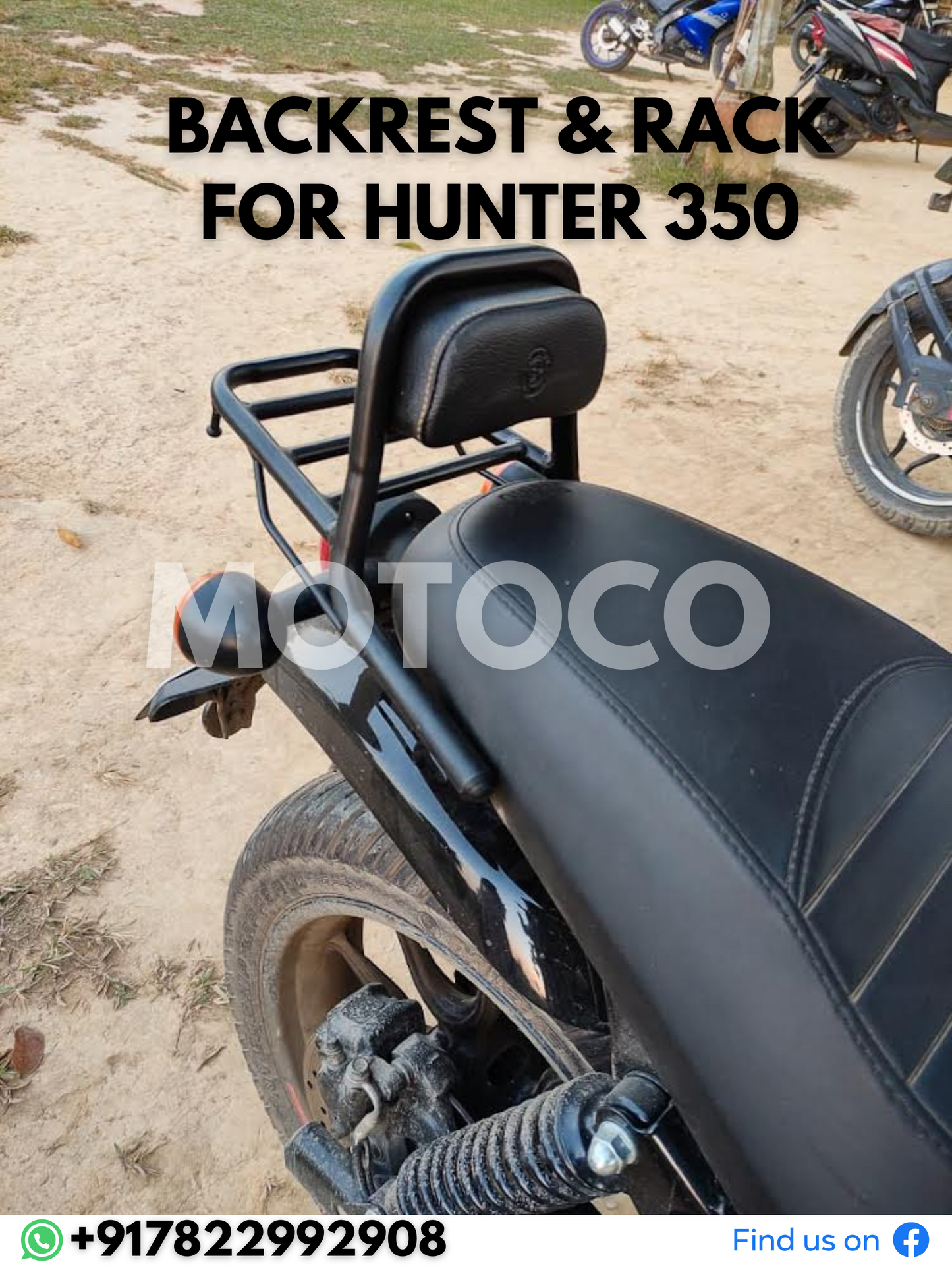Backrest & Carrier Compatible For Hunter 350