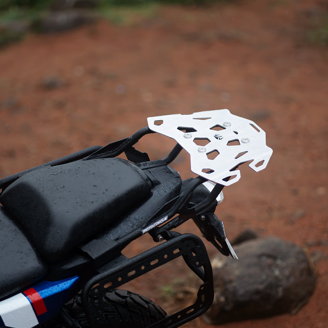 Rear Rack for BMW F450 GS - Aluminium Top Plate