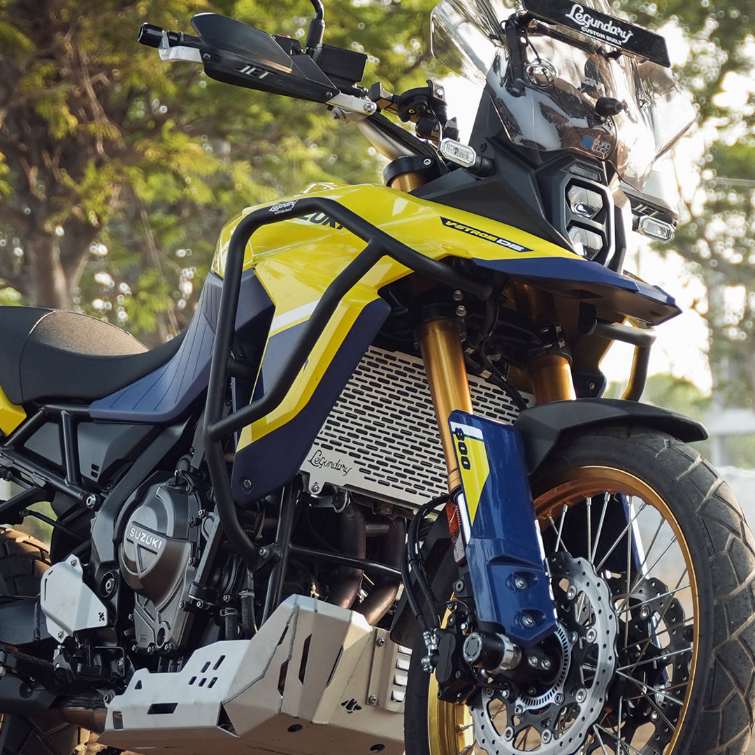 MotoCo Motorcycles Suzuki V-Strom 800DE radiator guard silver