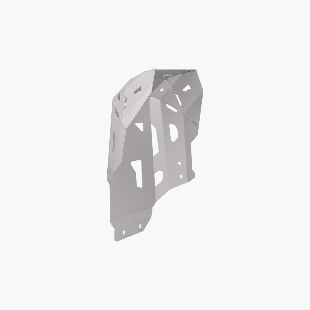 NX500 Vambrace Bash Plate Silver - MotoCo