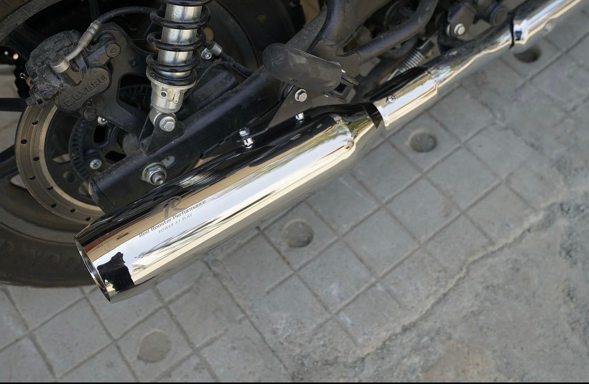 Red Rooster Polished Exhaust ( Astral ) compatible with Super Meteor 650