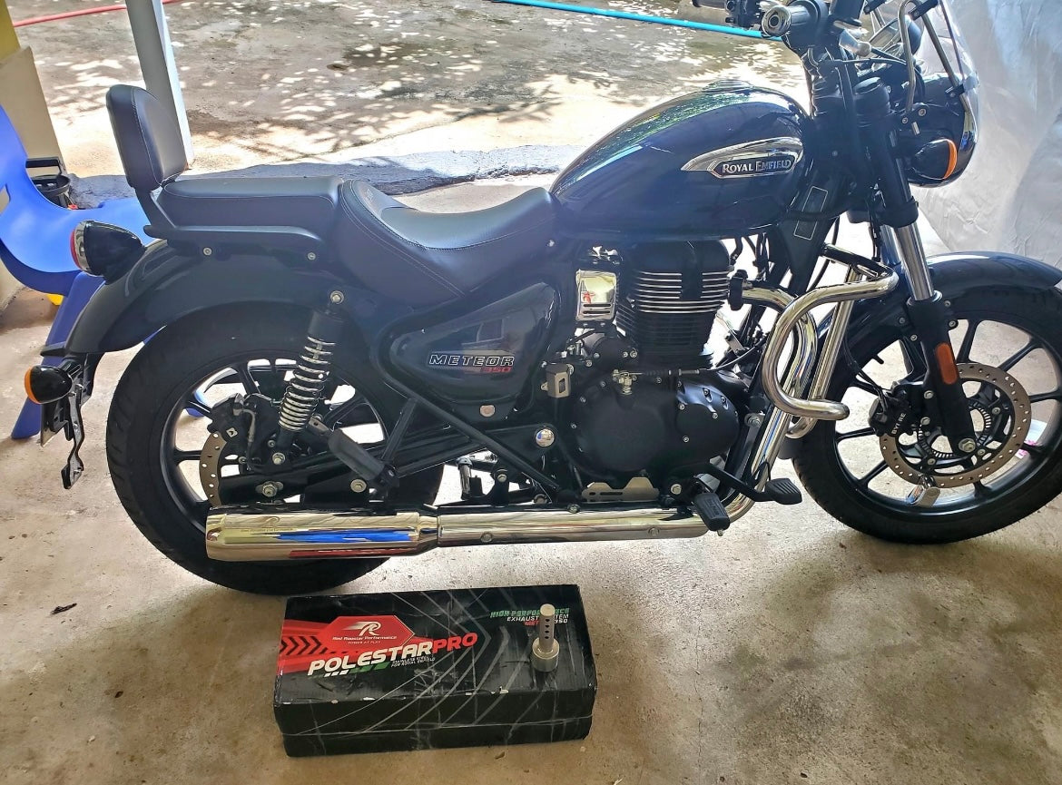 Red Rooster Polestar Pro Exhaust For Meteor 350 & Classic Reborn 350 ...