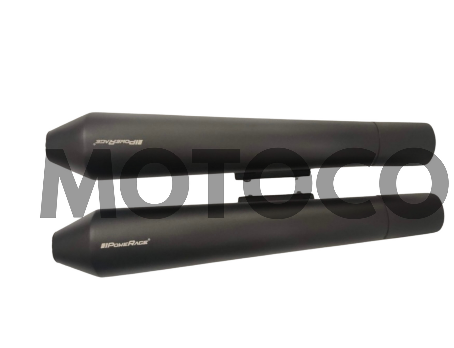 Black Finish Powerage Long Exhaust Compatible for Royal Enfield Interceptor 650 & Continental GT 650