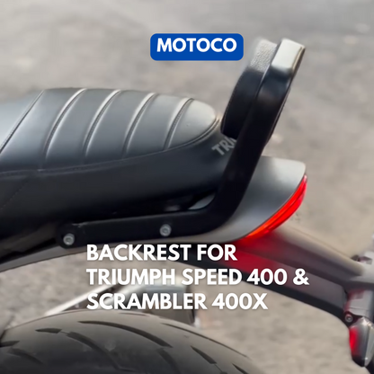 Backrest For Triumph Speed 400 and Scrambler 400 X