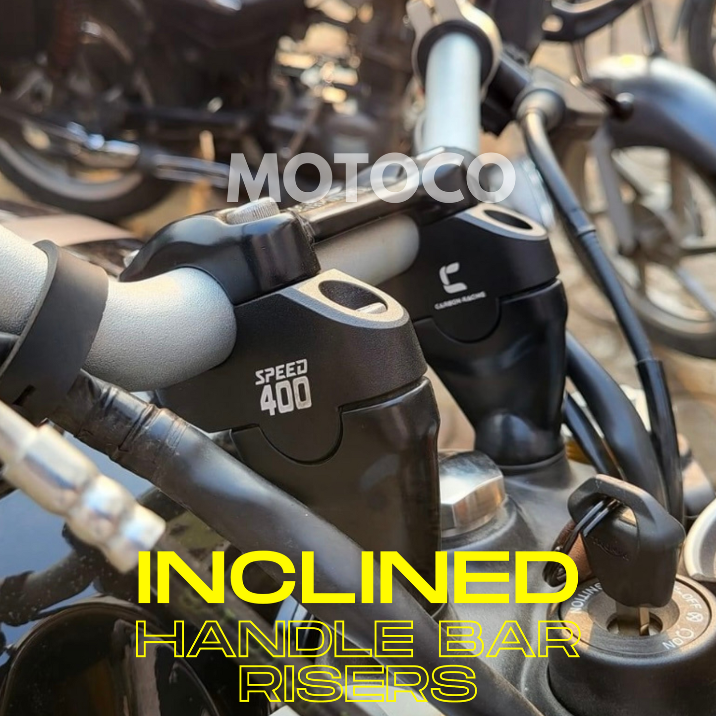 Inclined Handle Bar Risers For Triumph Speed 400 & Scrambler 400 X