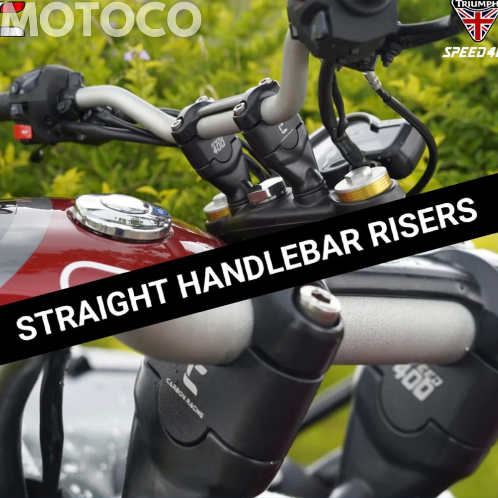 Straight Handle Bar Risers for Triumph Speed 400 – MotoCo