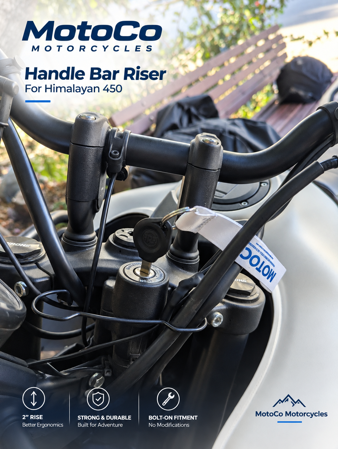 2 Inch Handle Bar Risers for Himalayan 450 & Guerrilla 450
