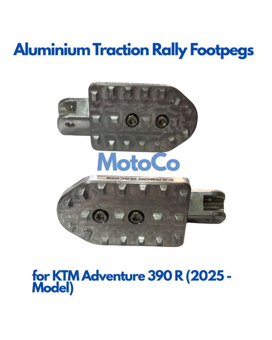 Premium CNC Aluminium Traction Rally Footpegs for KTM Adventure 390 R (2025 Model)