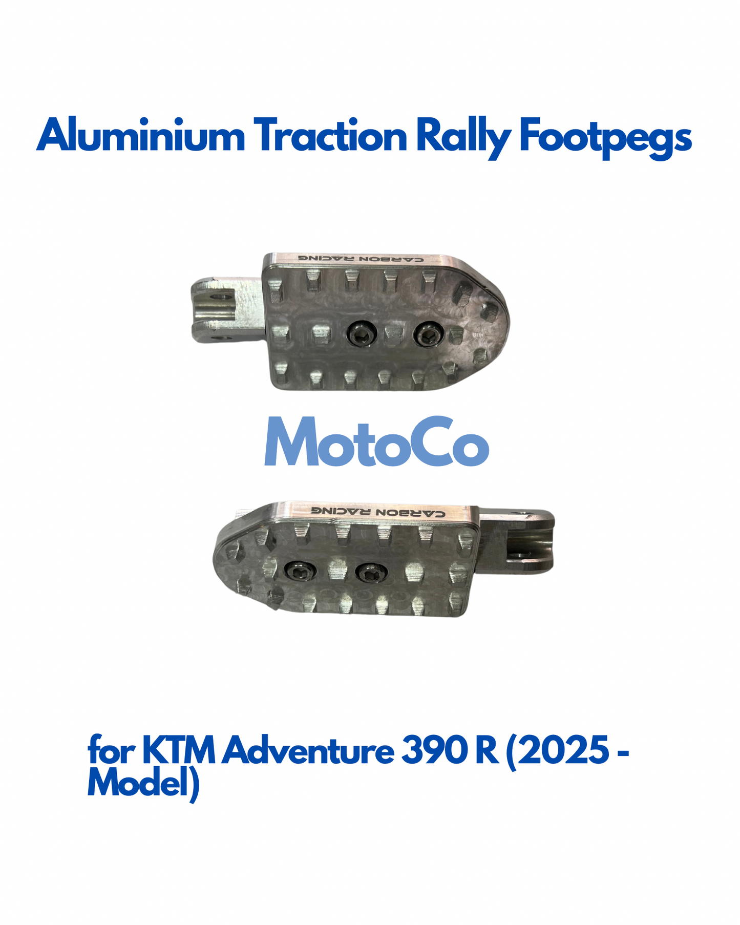 Premium CNC Aluminium Traction Rally Footpegs for KTM Adventure 390 R (2025 Model)