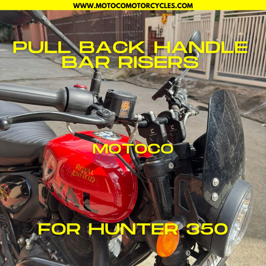 Inclined Handle Bar Risers For Hunter 350