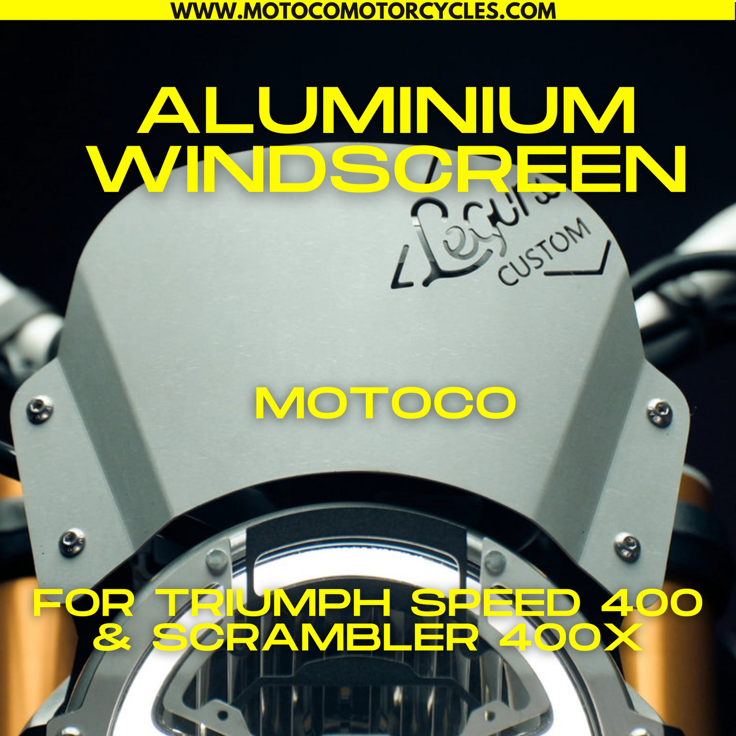 Aluminium Windscreen For Triumph Speed 400 & Scrambler 400 X
