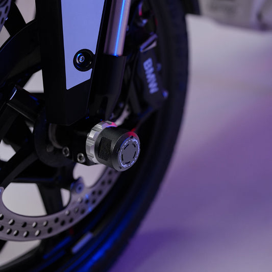 BMW F450 GS Front Wheel Slider - front view
