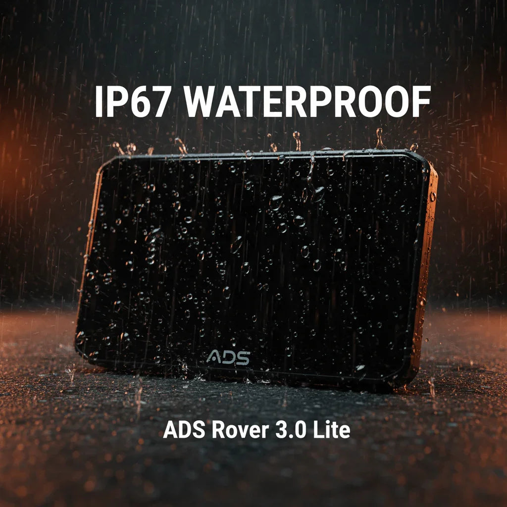 ADS Rover 3.0 Lite installed on motorcycle handlebar
