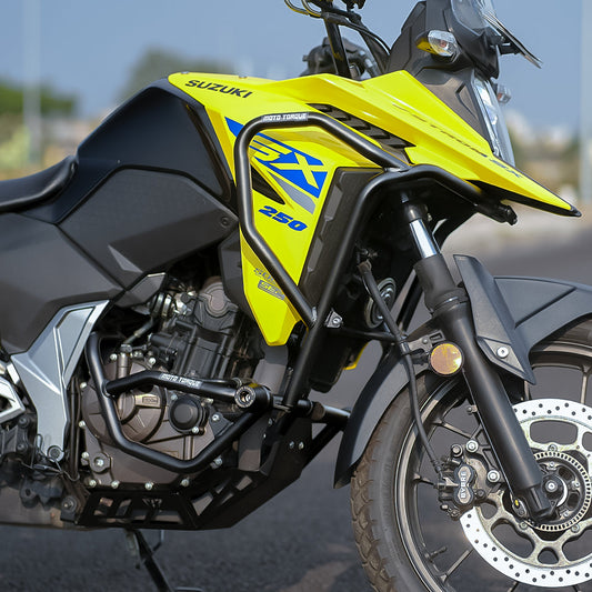 Crash guard with nylon sliders for Suzuki V-Strom SX 250