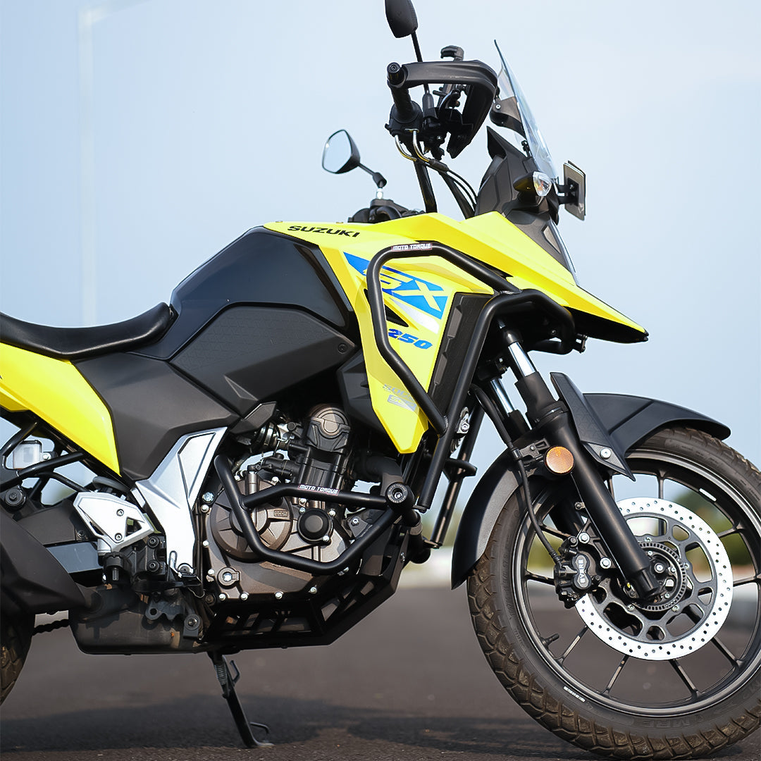 Crash guard with nylon sliders for Suzuki V-Strom SX 250