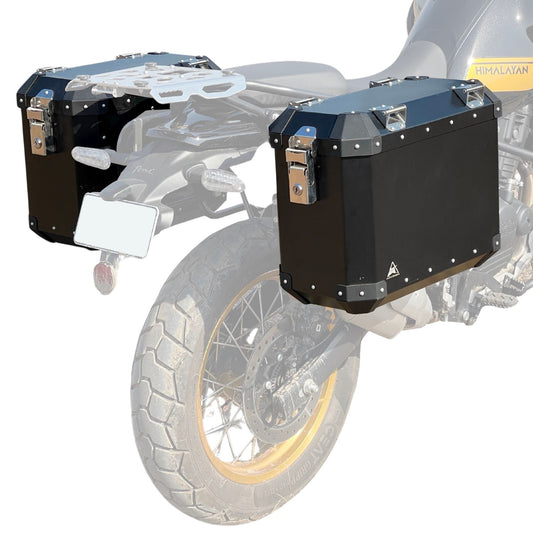 Royal Enfield Himalayan 450 72L aluminium panniers in matte black