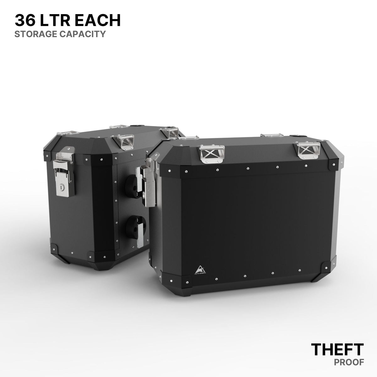 72L aluminium panniers for KTM 390 Adventure 2025 detail 1