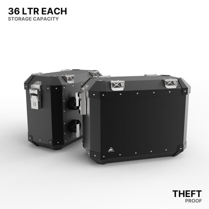 72L aluminium panniers for KTM 390 Adventure 2025 detail 1
