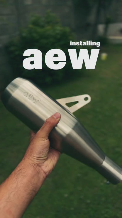 AEW Exhaust For Triumph Scrambler 400 X and Speed 400
