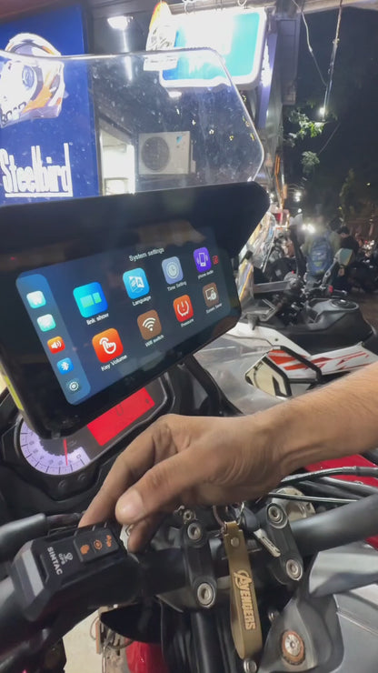 Navigation Screen For Motorcycle Supports Apple Carplay & Android Auto