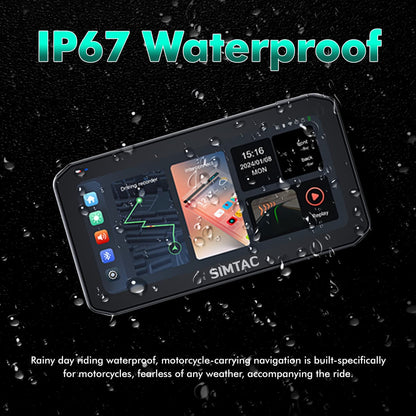 Navigation Screen For Motorcycle Supports Apple Carplay & Android Auto