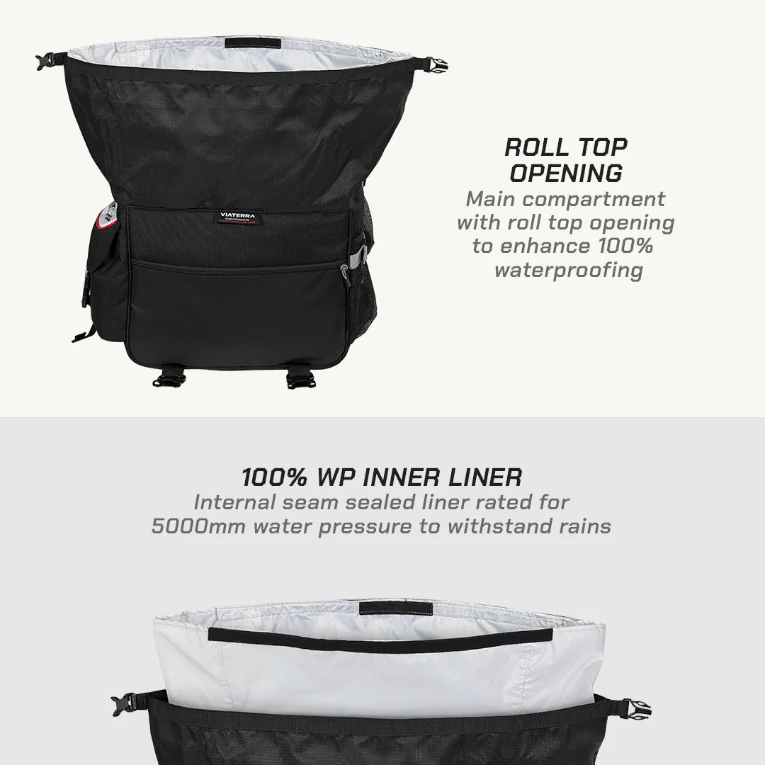 70L Waterproof Saddle Bags For Touring