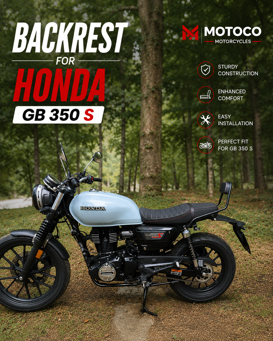 Backrest For Honda GB 350 S