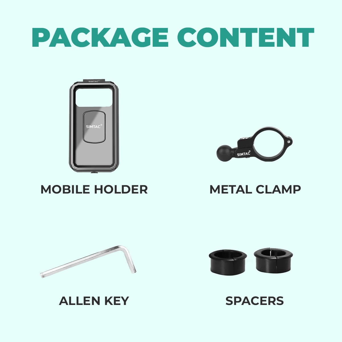 Waterproof Mobile Mount With Vibration Damper