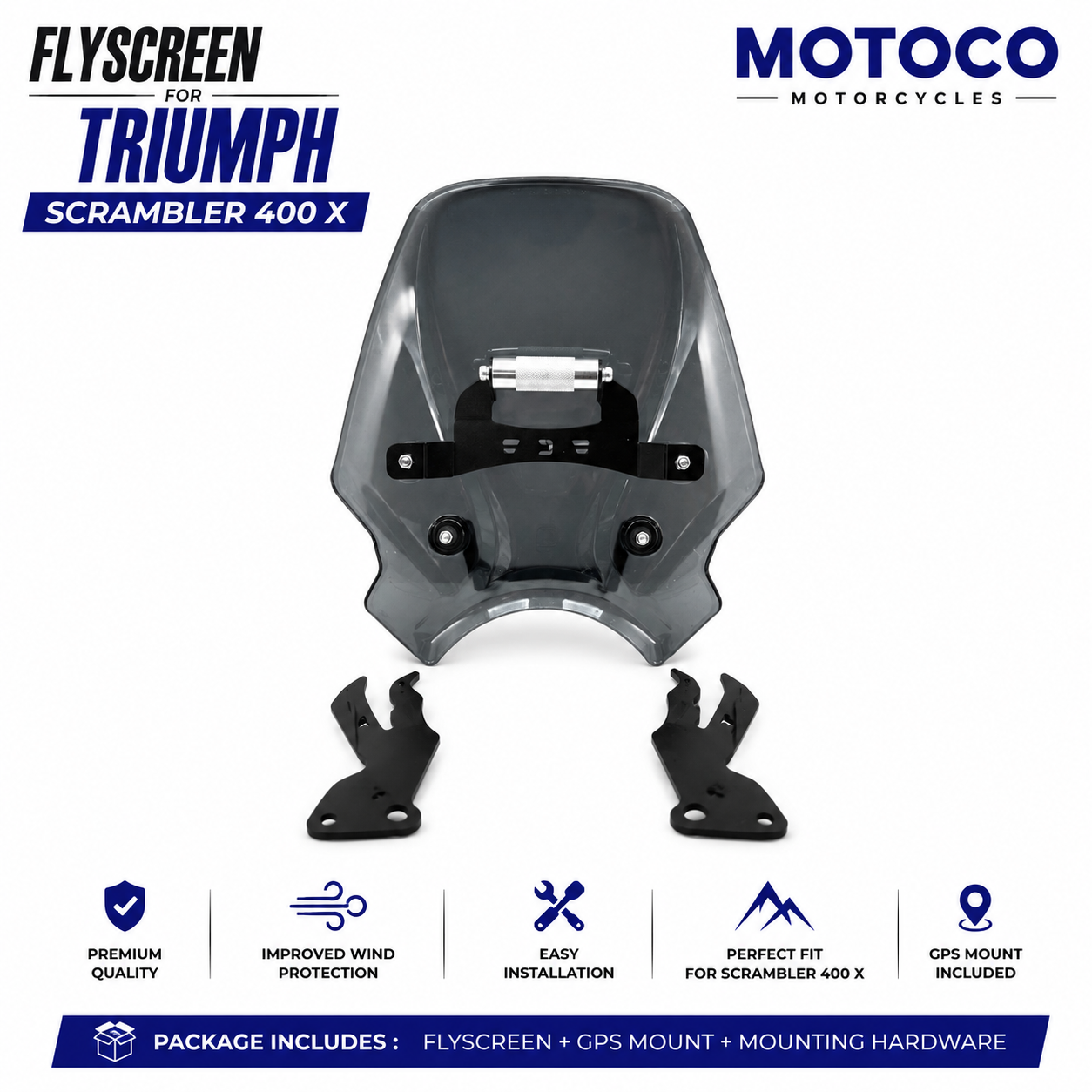 Triumph Scrambler 400 X Fly Screen