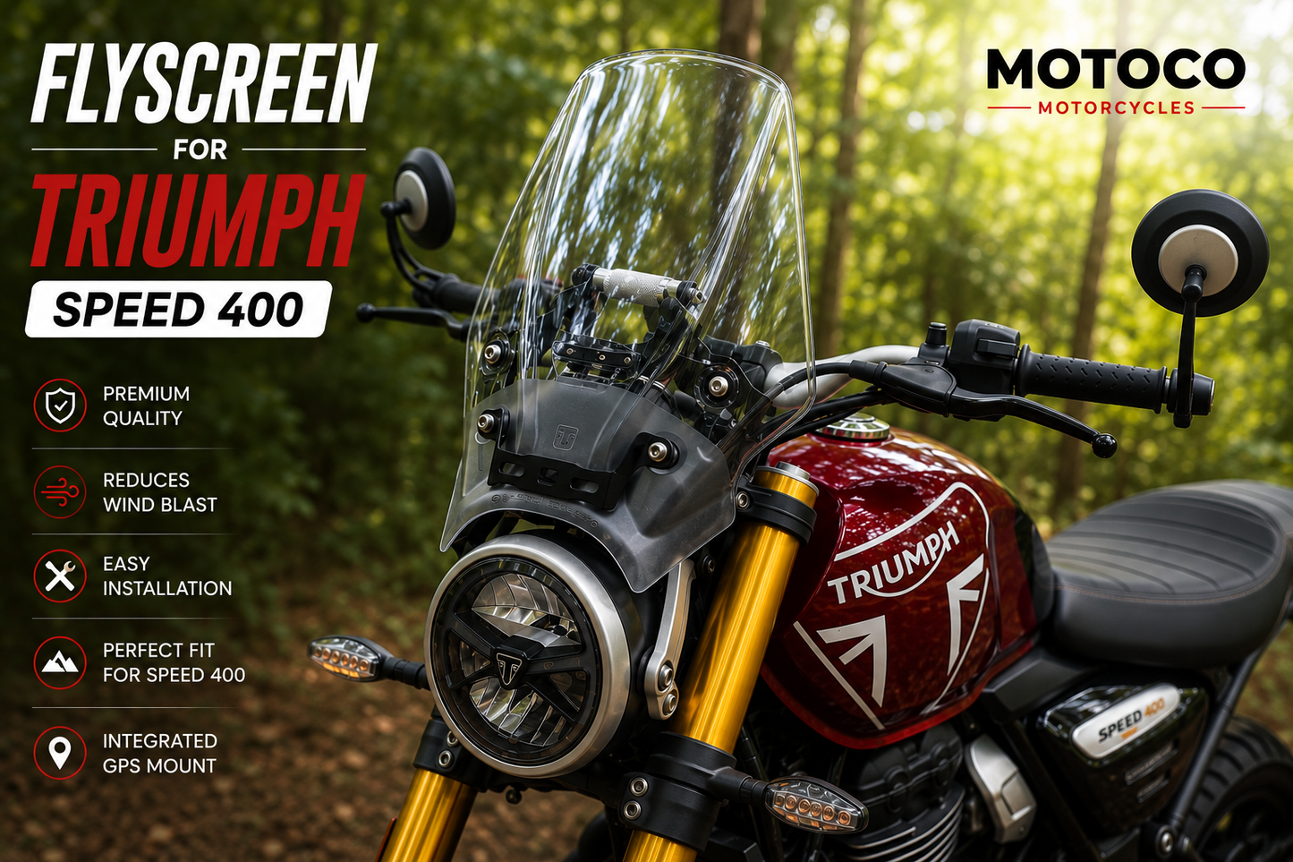 Flyscreen For Triumph Speed 400