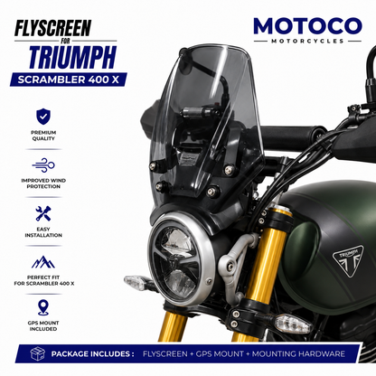 Triumph Scrambler 400 X Fly Screen