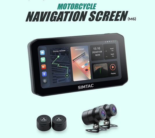 Navigation Screen For Motorcycle Supports Apple Carplay & Android Auto