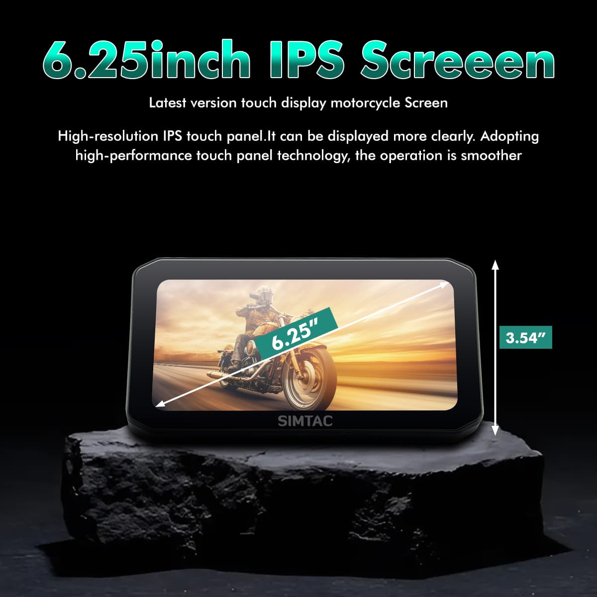 Navigation Screen For Motorcycle Supports Apple Carplay & Android Auto